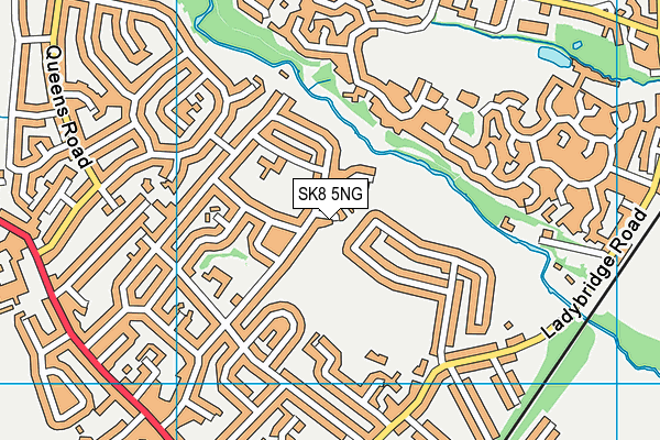 SK8 5NG map - OS VectorMap District (Ordnance Survey)