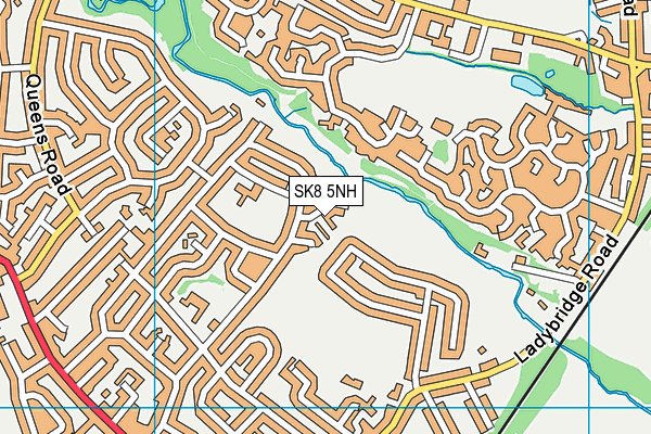 SK8 5NH map - OS VectorMap District (Ordnance Survey)