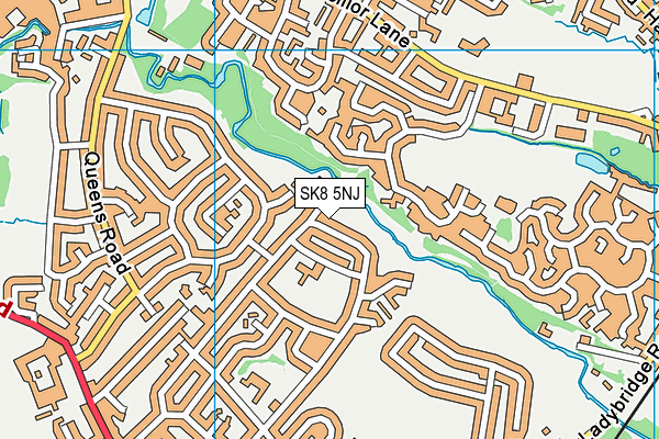 SK8 5NJ map - OS VectorMap District (Ordnance Survey)