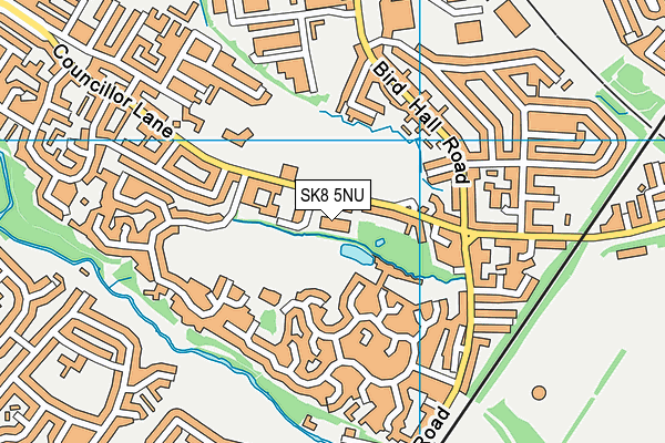 SK8 5NU map - OS VectorMap District (Ordnance Survey)