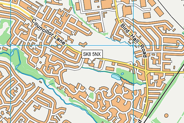 SK8 5NX map - OS VectorMap District (Ordnance Survey)