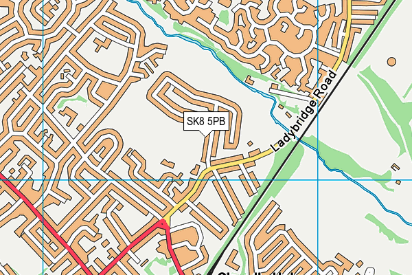 SK8 5PB map - OS VectorMap District (Ordnance Survey)