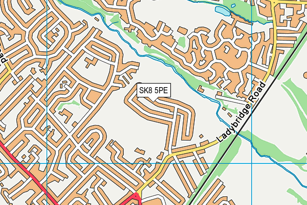 SK8 5PE map - OS VectorMap District (Ordnance Survey)