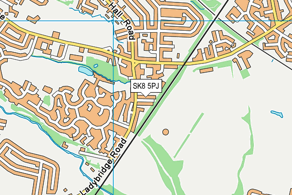 SK8 5PJ map - OS VectorMap District (Ordnance Survey)