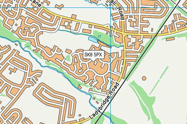 SK8 5PX map - OS VectorMap District (Ordnance Survey)