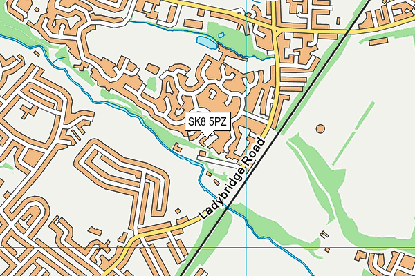 SK8 5PZ map - OS VectorMap District (Ordnance Survey)