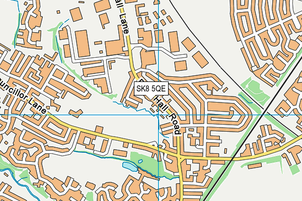 SK8 5QE map - OS VectorMap District (Ordnance Survey)