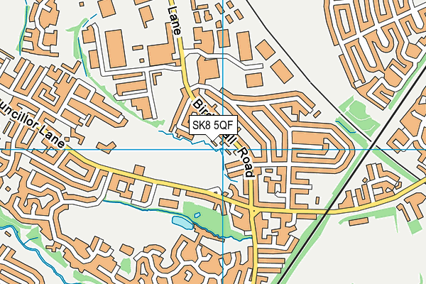 SK8 5QF map - OS VectorMap District (Ordnance Survey)