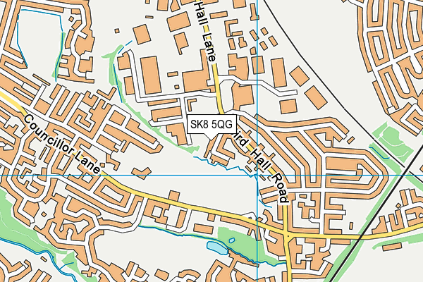 SK8 5QG map - OS VectorMap District (Ordnance Survey)