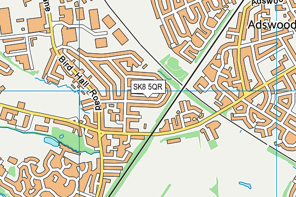 SK8 5QR map - OS VectorMap District (Ordnance Survey)