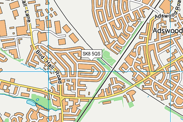 SK8 5QS map - OS VectorMap District (Ordnance Survey)