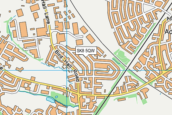 SK8 5QW map - OS VectorMap District (Ordnance Survey)