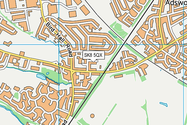 SK8 5QX map - OS VectorMap District (Ordnance Survey)