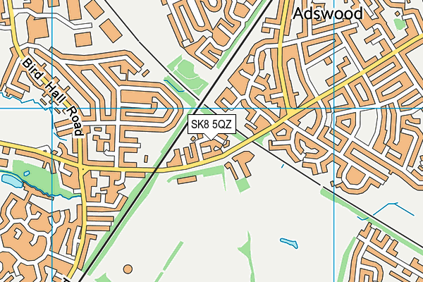 SK8 5QZ map - OS VectorMap District (Ordnance Survey)