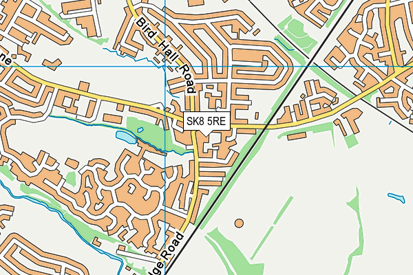 SK8 5RE map - OS VectorMap District (Ordnance Survey)