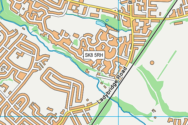 SK8 5RH map - OS VectorMap District (Ordnance Survey)