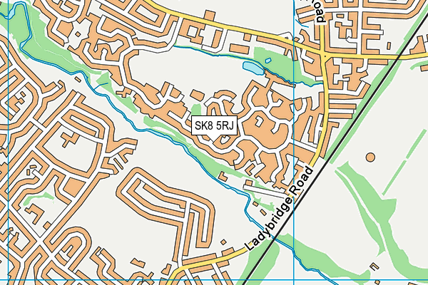 SK8 5RJ map - OS VectorMap District (Ordnance Survey)