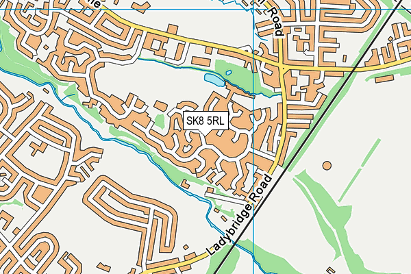 SK8 5RL map - OS VectorMap District (Ordnance Survey)