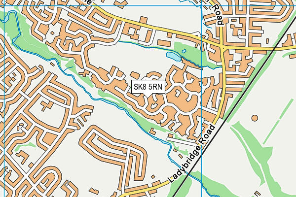 SK8 5RN map - OS VectorMap District (Ordnance Survey)