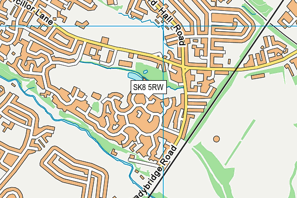 SK8 5RW map - OS VectorMap District (Ordnance Survey)