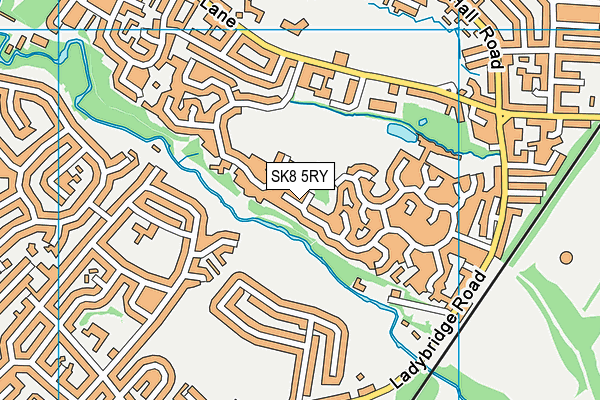 SK8 5RY map - OS VectorMap District (Ordnance Survey)