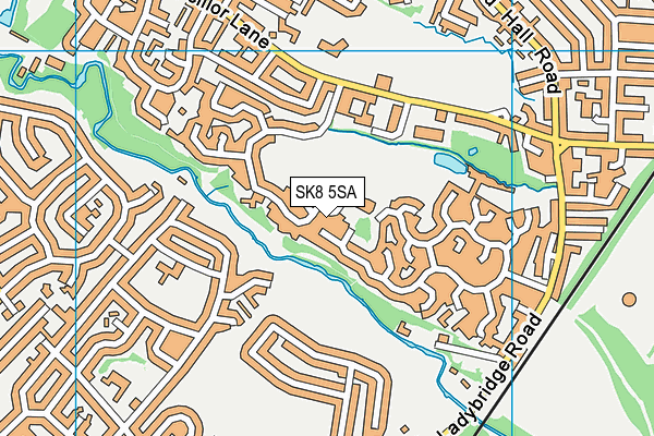 SK8 5SA map - OS VectorMap District (Ordnance Survey)