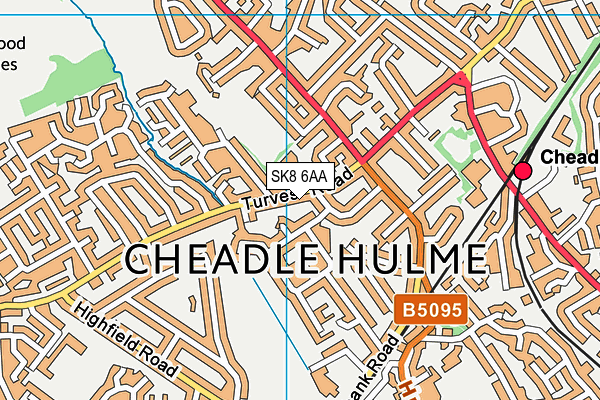 SK8 6AA map - OS VectorMap District (Ordnance Survey)