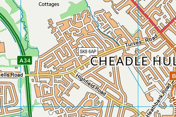 SK8 6AP map - OS VectorMap District (Ordnance Survey)