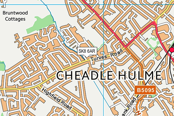 SK8 6AR map - OS VectorMap District (Ordnance Survey)