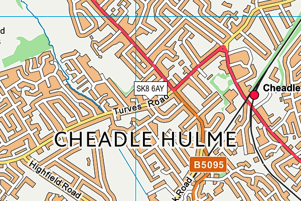 SK8 6AY map - OS VectorMap District (Ordnance Survey)