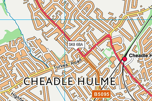 SK8 6BA map - OS VectorMap District (Ordnance Survey)