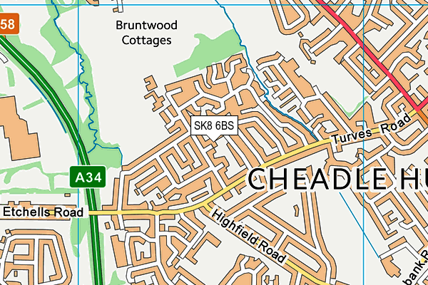 SK8 6BS map - OS VectorMap District (Ordnance Survey)