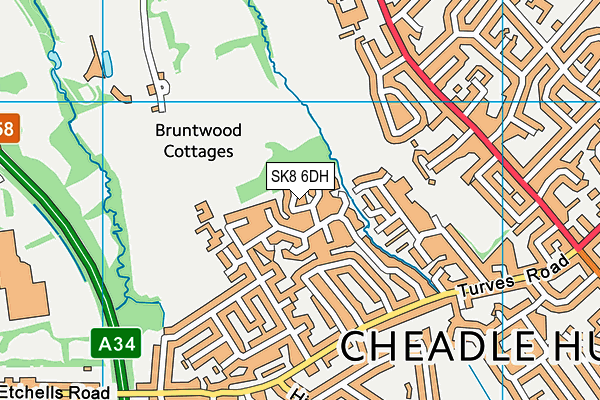 SK8 6DH map - OS VectorMap District (Ordnance Survey)