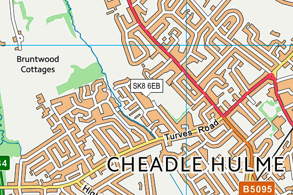 SK8 6EB map - OS VectorMap District (Ordnance Survey)