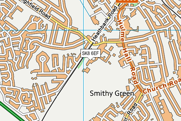 Cheadle Hulme School map (SK8 6EF) - OS VectorMap District (Ordnance Survey)