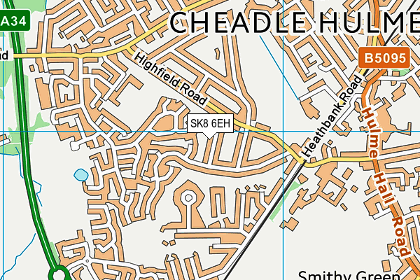 SK8 6EH map - OS VectorMap District (Ordnance Survey)