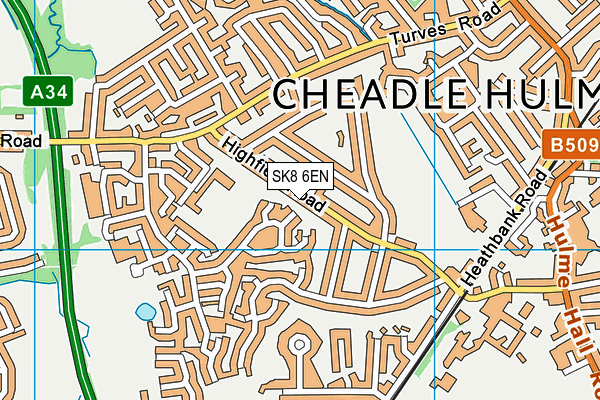 SK8 6EN map - OS VectorMap District (Ordnance Survey)