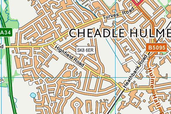 SK8 6ER map - OS VectorMap District (Ordnance Survey)