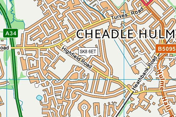 SK8 6ET map - OS VectorMap District (Ordnance Survey)