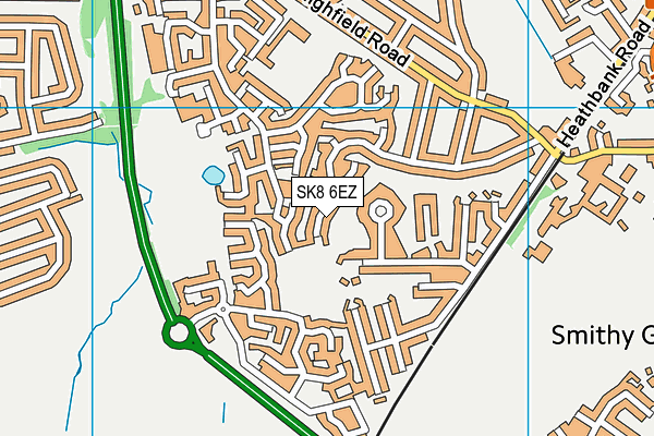 SK8 6EZ map - OS VectorMap District (Ordnance Survey)