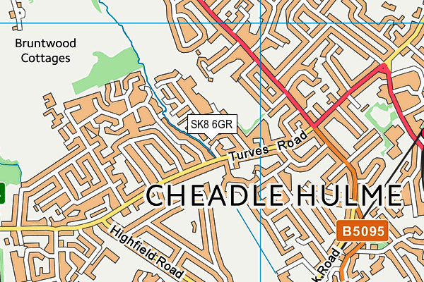 SK8 6GR map - OS VectorMap District (Ordnance Survey)