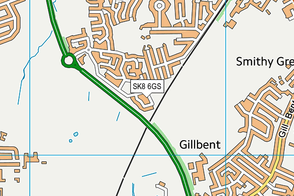 SK8 6GS map - OS VectorMap District (Ordnance Survey)