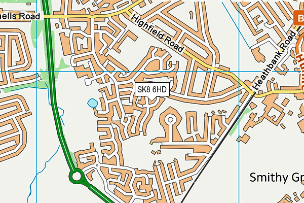 SK8 6HD map - OS VectorMap District (Ordnance Survey)