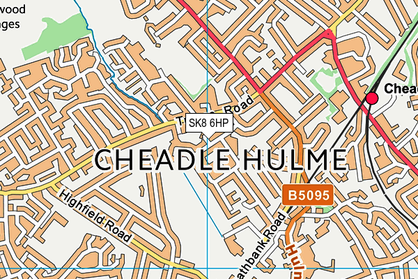 SK8 6HP map - OS VectorMap District (Ordnance Survey)