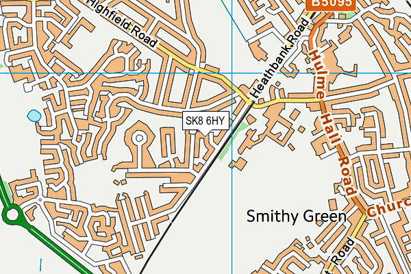 SK8 6HY map - OS VectorMap District (Ordnance Survey)
