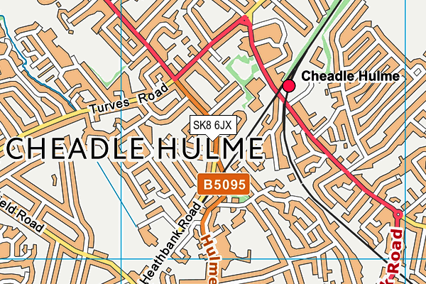 SK8 6JX map - OS VectorMap District (Ordnance Survey)