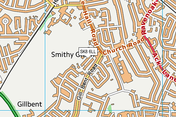 SK8 6LL map - OS VectorMap District (Ordnance Survey)