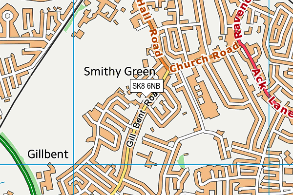 SK8 6NB map - OS VectorMap District (Ordnance Survey)