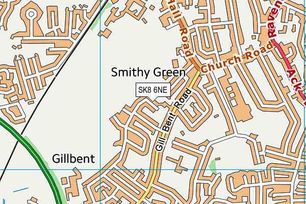 SK8 6NE map - OS VectorMap District (Ordnance Survey)