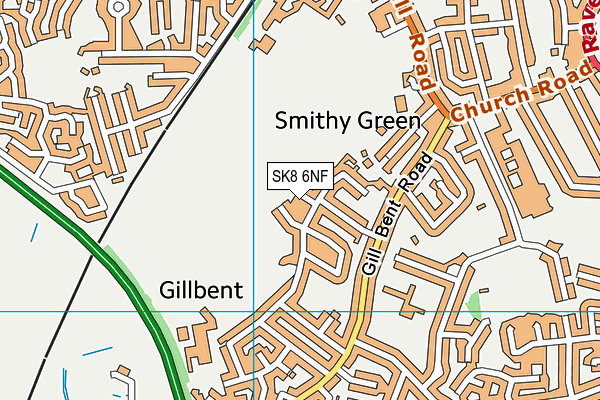 SK8 6NF map - OS VectorMap District (Ordnance Survey)